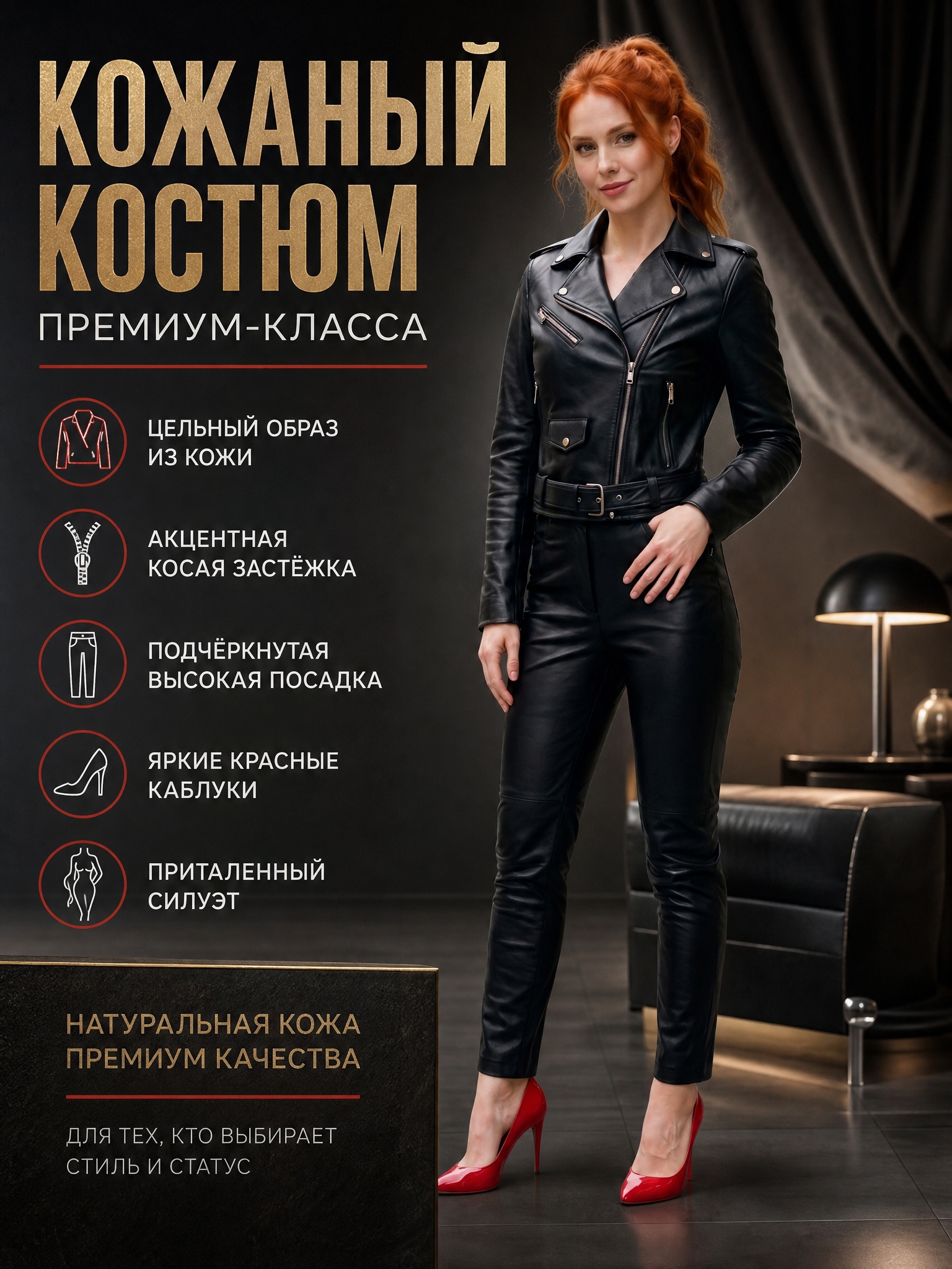 Кожаный костюм — карточка